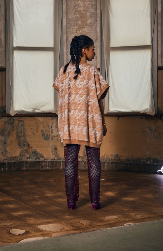 Wolf jacquard vest
