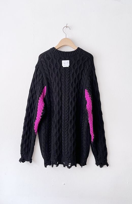 Rib Cable Knit/Oversized