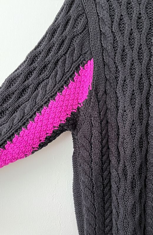 Rib Cable Knit/Oversized