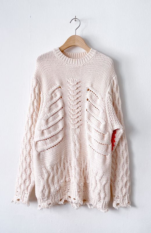 Rib Cable Knit/Oversized