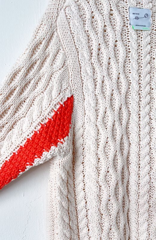 Rib Cable Knit/Oversized