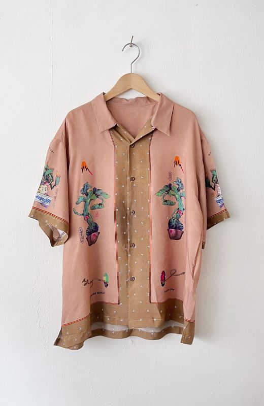 Succulent Bonsai: Ukiyo-e Aloha Shirt