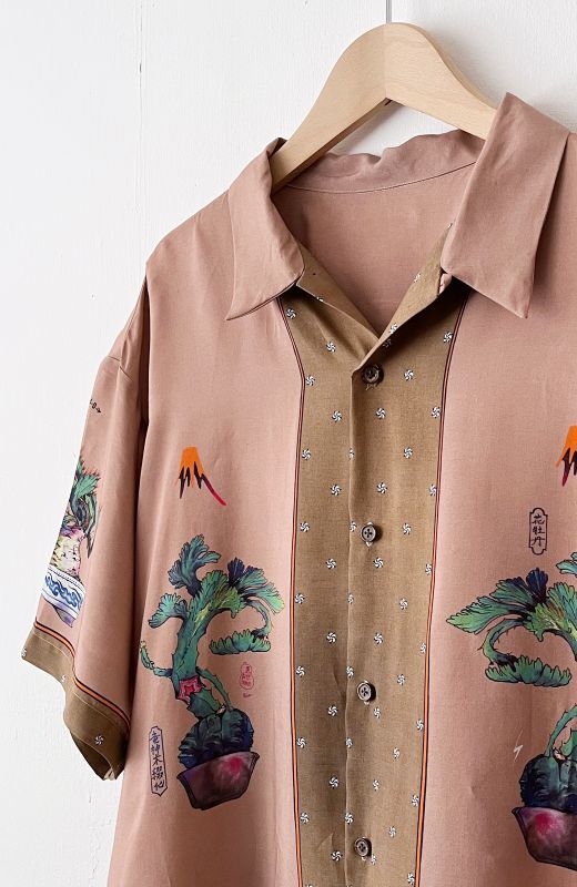 Succulent Bonsai: Ukiyo-e Aloha Shirt