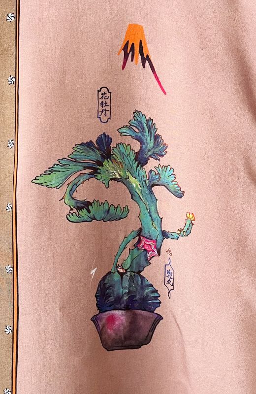 Succulent Bonsai: Ukiyo-e Aloha Shirt