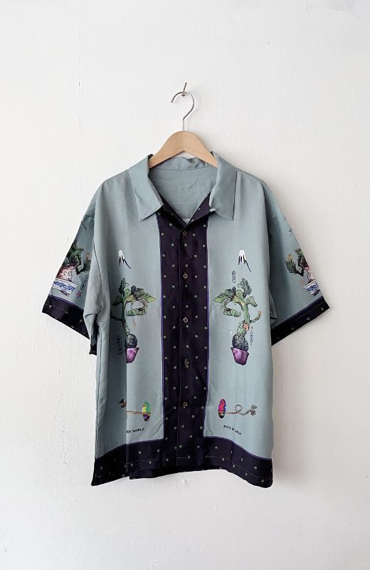 Succulent Bonsai: Ukiyo-e Aloha Shirt