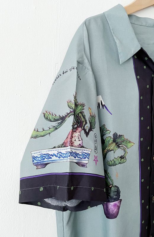 Succulent Bonsai: Ukiyo-e Aloha Shirt