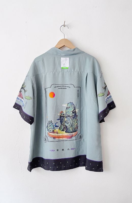 Succulent Bonsai: Ukiyo-e Aloha Shirt