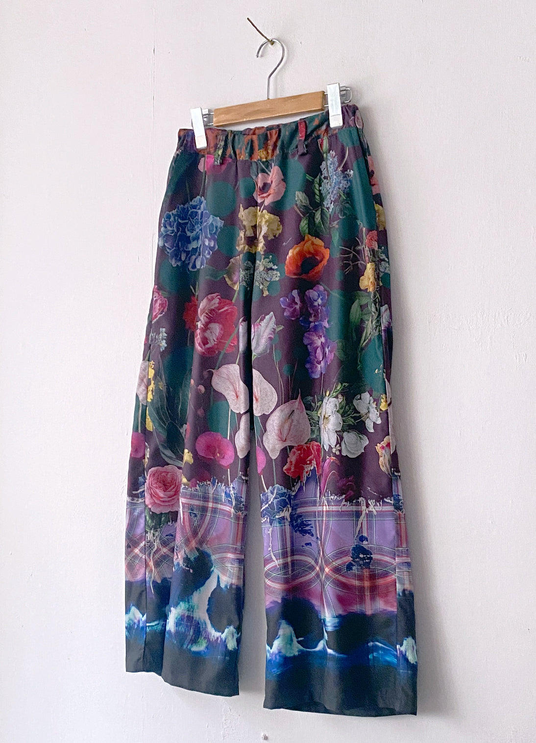 Aging Flower Wide Pants