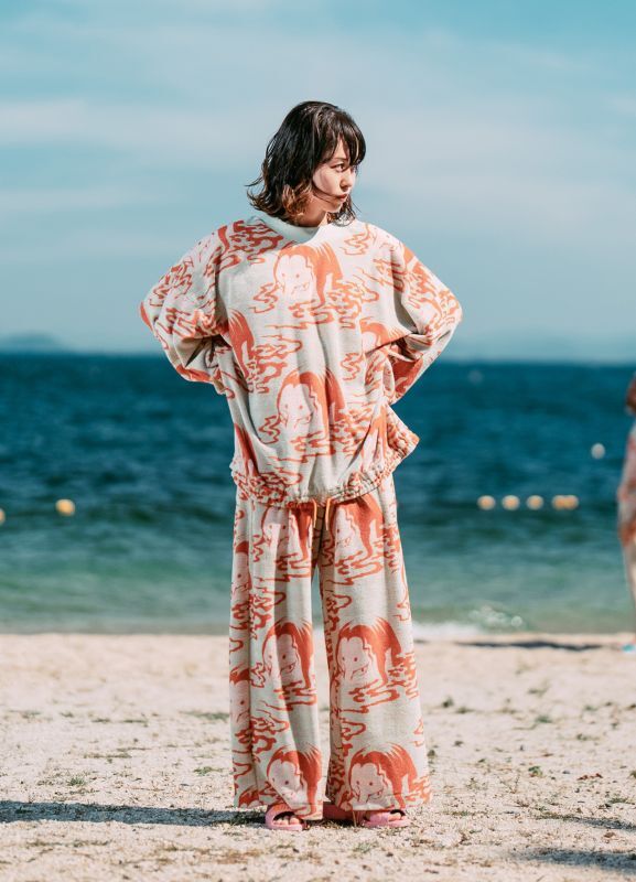 Waterside Pile Jacquard Long Pants