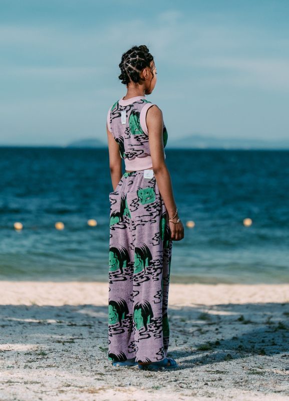 Waterside Pile Jacquard Long Pants