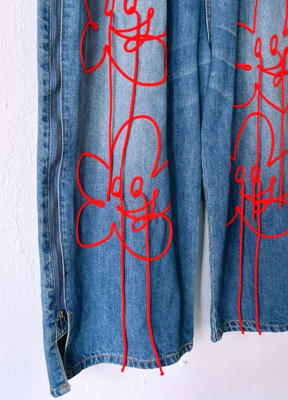 uru uru flower denim