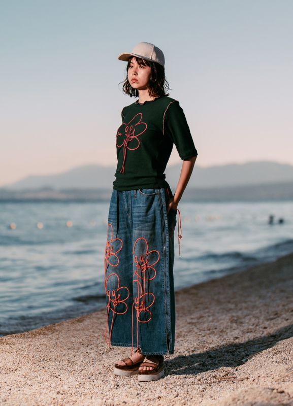 uru uru flower denim