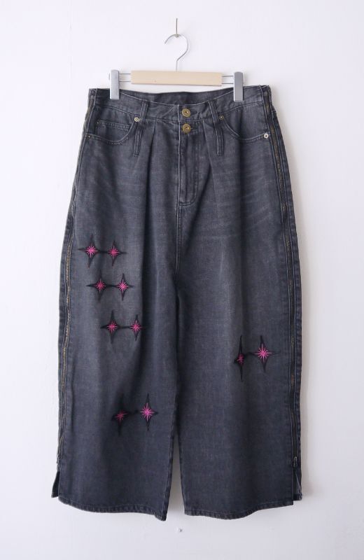 Tall lamp denim pants