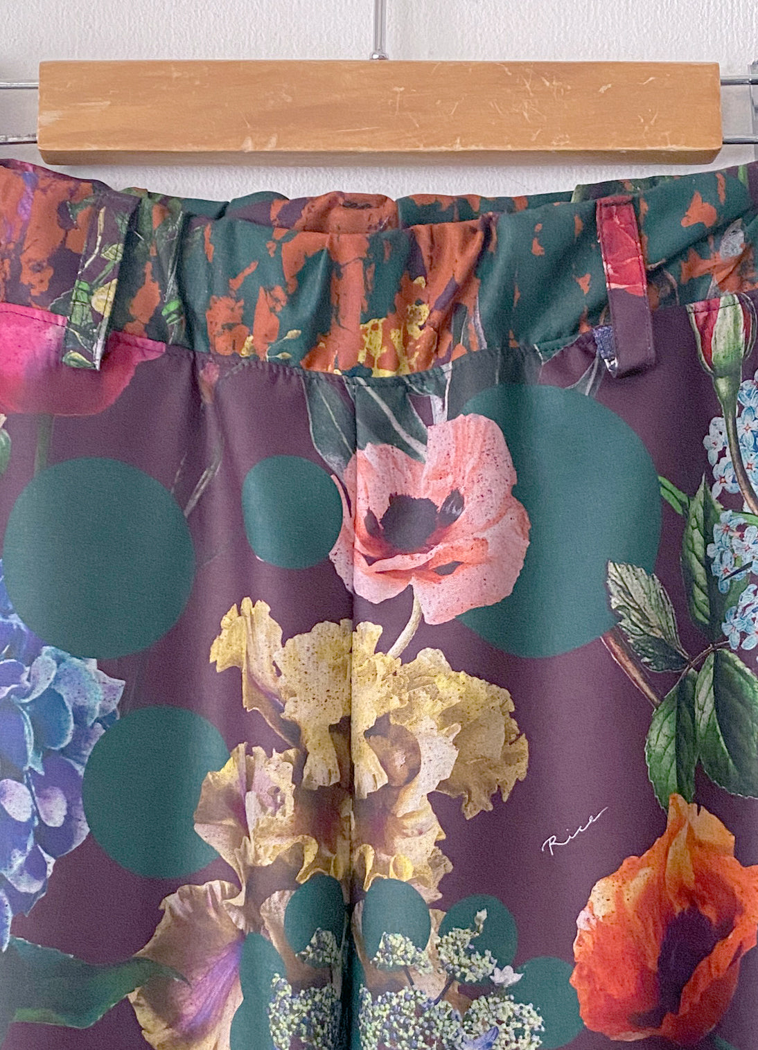 Aging Flower Wide Pants
