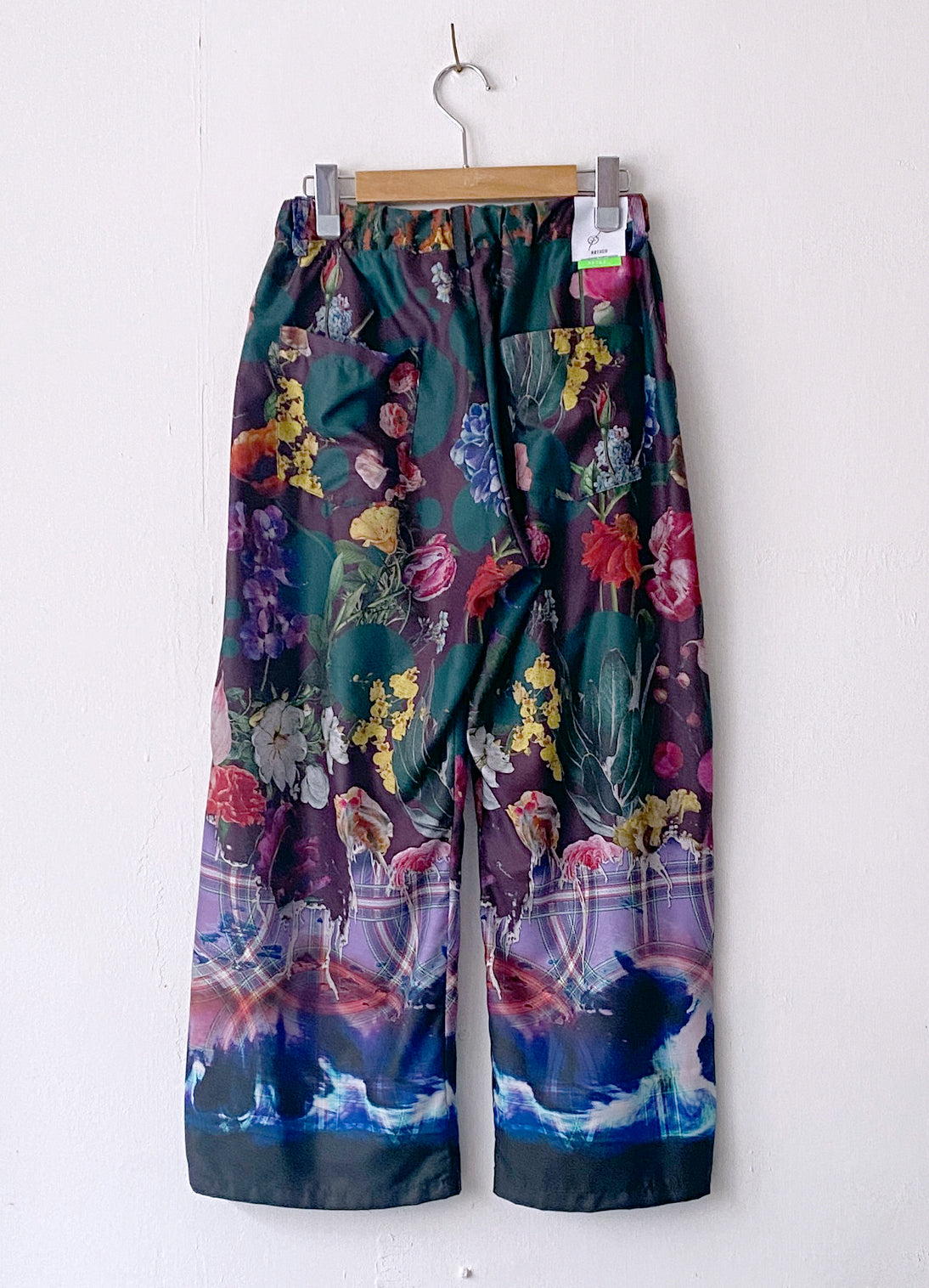 Aging Flower Wide Pants