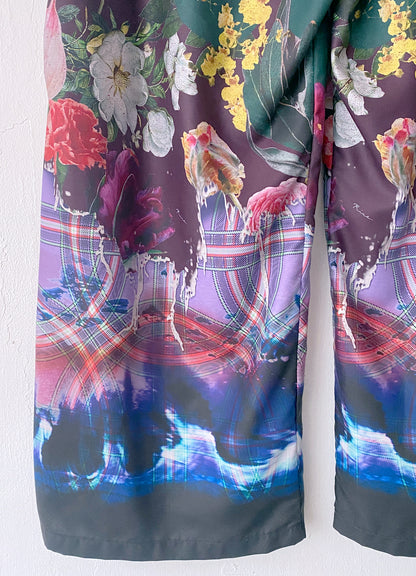 Aging Flower Wide Pants