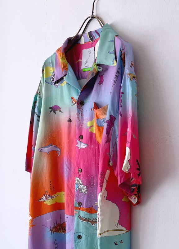 Modern Ukiyoe Aloha Shirt